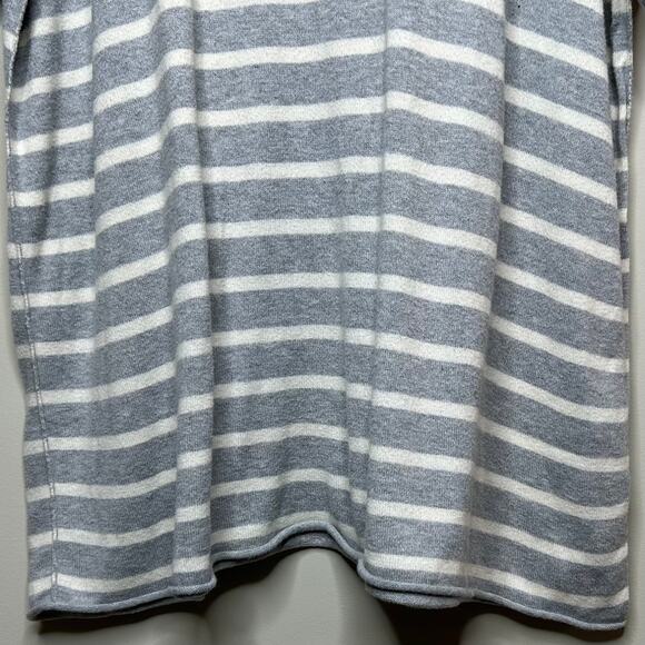 Eileen Fisher Striped 100% Organic Cotton Sweater Size L Tunic - Picture 3 of 9